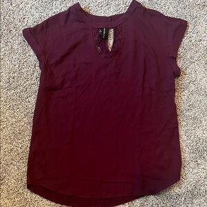 Women's Burgundy Top/Blouse